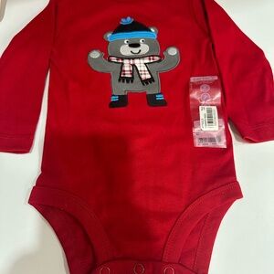 Carter's Red Bodysuit with Bear Graphic